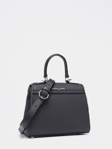 Cross Body Tas Mini Duras Leder Nathan baume Zwart ines 4 ander zicht 4